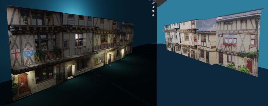 la rue de la vau saint jacques a parthenay dessinee en 3d par moi