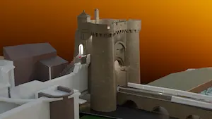 la porte saint jacques a parthenay dessinee en 3d par moi