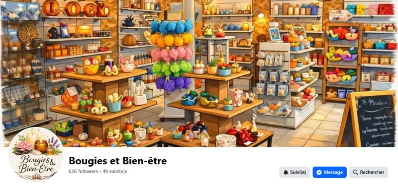 présentation boutique bougies et bien etre a parthenay