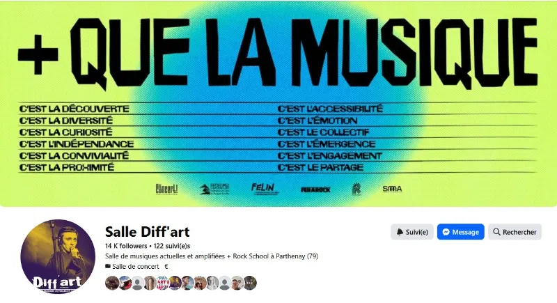 présentation salle de conceret ecole de musique diffart parthenay