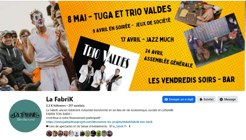 présentation tiers lieu bar associatif appele la fabrik a saint pardoux soutiers