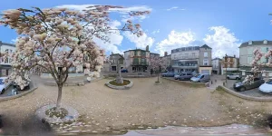 miniature photo equirectangulaire pour visualisation interactive 360 degrés place des bancs site historique touristique parthenay